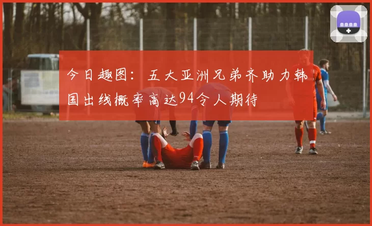 今日趣图：五大亚洲兄弟齐助力韩国出线概率高达94令人期待